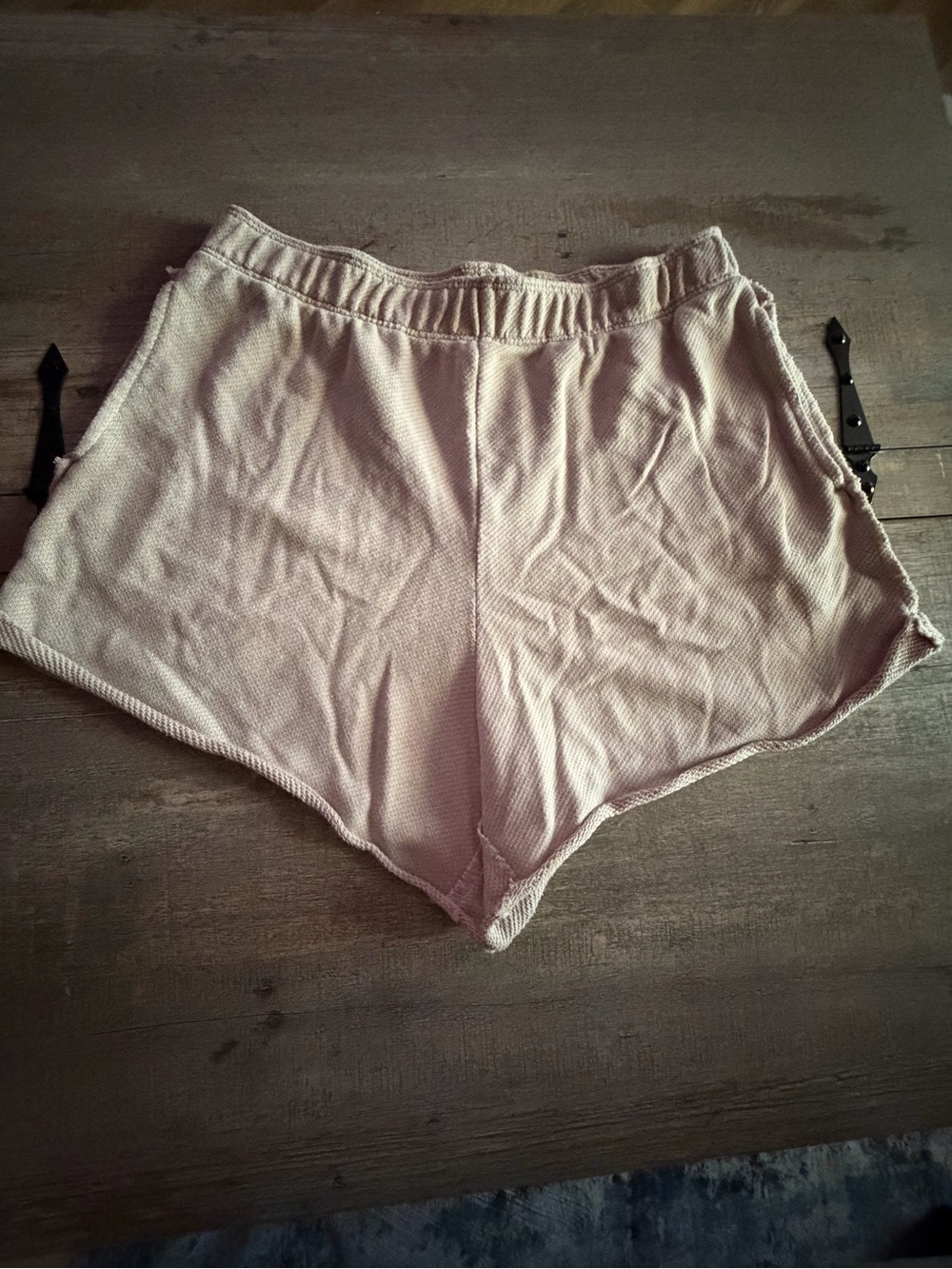 aerie Ribbed Lounge Sleep Shorts in Pale Pink